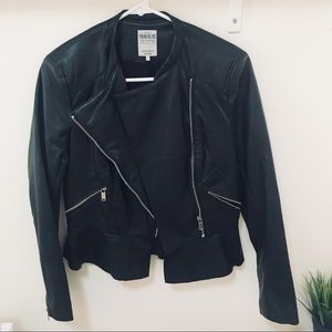 ZARA Peplum Leather Jacket